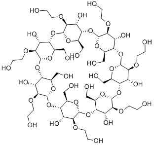 2-羟乙基-β-环糊精 结构式