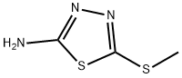 2-氨基-5-甲硫基-1,3,4-噻二唑 结构式