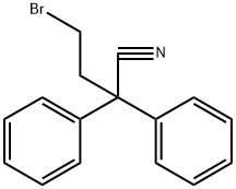 4-溴-2,2-二苯基丁腈 结构式