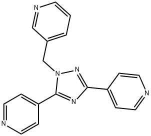 3-(3,5-二吡啶-4-基-(1,2,4)三唑-1-基甲基)-吡啶 结构式