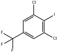 1,3-二氯-2-碘-5-三氟甲基苯 结构式