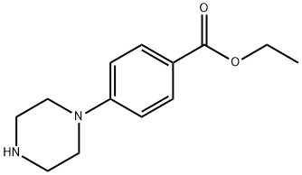 4-(1-哌嗪基)苯甲酸乙酯 结构式
