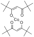 双(2,2,6,6-四甲基-3,5-庚二酮)钴(II) 结构式