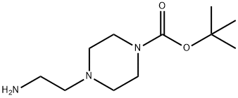 4-(2-氨基乙基)哌嗪-1-甲酸叔丁酯 结构式