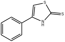 4-苯基噻唑-2-硫醇 结构式
