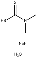 二甲基二硫代氨基甲酸钠水合物 结构式