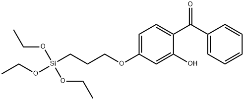 2-羟基-4-(3-三乙氧基硅烷基丙氧基)二苯甲酮 结构式