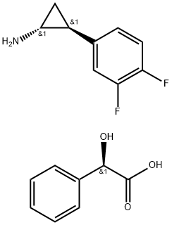 (1R,2S)-2-(3,4-二氟苯基)环丙胺(R)-扁桃酸盐 结构式