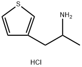 1-(噻吩-3-基)丙-2-胺盐酸盐 结构式