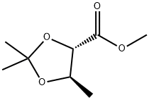 (4S,5R)-2,2,5-三甲基-1,3-二氧戊环-4-羧酸甲酯 结构式