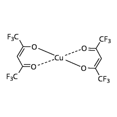 六氟乙酰丙酮铜(II) 结构式