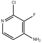 2-氯-3-氟吡啶-4-胺 结构式