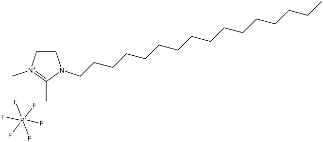 1-十六烷基-2,3-二甲基咪唑六氟磷酸盐 结构式