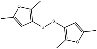 3,3'-二硫代双(2,5-二甲基)呋喃 结构式