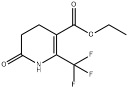 6-氧代-2-(三氟甲基)-1,4,5,6-四氢吡啶-3-羧酸乙酯 结构式