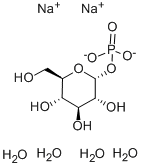 α-D-葡萄糖-1-磷酸二钠四水合物 结构式