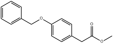 4-苄氧基苯基乙酸甲酯 结构式