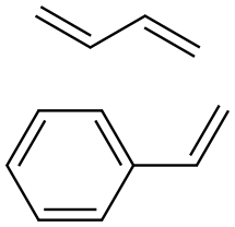 聚苯乙烯丁二烯共聚物 结构式