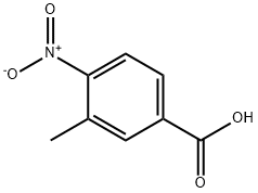 3-甲基-4-硝基苯甲酸 结构式