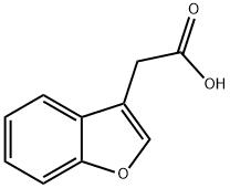 苯并呋喃-3-乙酸 结构式