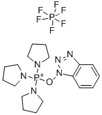 六氟磷酸苯并三唑-1-基-氧基三吡咯烷基磷 结构式