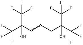 1,1,1,7,7,7-六氟-2,6-双(三氟甲基)-3-庚烯-2,6-二醇(询价) 结构式