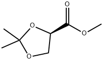 2,3-O-异亚丙基-D-甘油酸(+)-甲酯 结构式