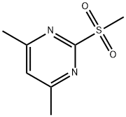 2-甲磺酰基-4,6-二甲基嘧啶 结构式