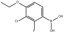 3-氯-4-乙氧基-2-氟苯硼酸 结构式