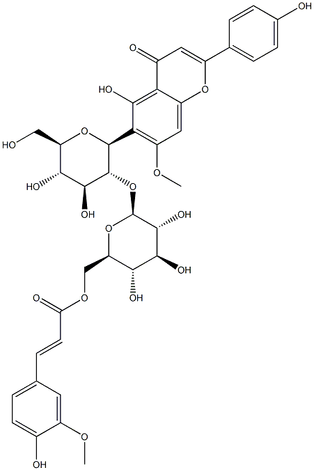 6'''-阿魏酰斯皮诺素 结构式