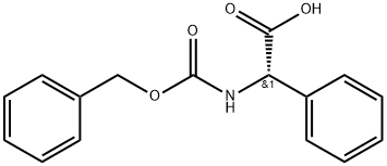 N-苄氧羰基-L-2-苯甘氨酸 结构式