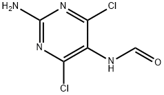 2-氨基-4,6-二氯-5-甲酰氨基嘧啶 结构式