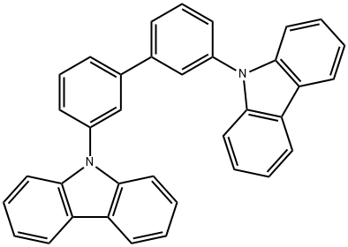 3,3'-二(9H-咔唑-9-基)-1,1'-联苯 结构式