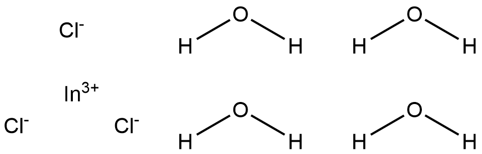 三氯化铟四水合物 结构式