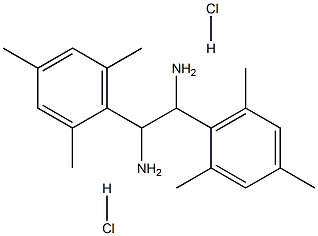 (±)-1,2-双(2,4,6-三甲苯基)乙二胺二盐酸盐 结构式