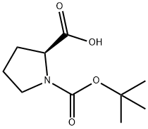 N-Boc-L-脯氨酸 结构式