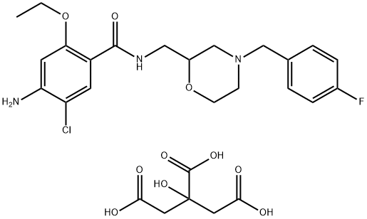 枸橼酸莫沙必利 结构式