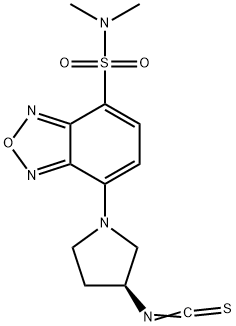 (S)-(+)-4-(N,N-二甲氨基磺酰)-7-(3-异硫氰酸基吡咯烷-1-基)-2,1,3-苯并恶二唑 结构式