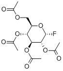 2,3,4,6-四-O-乙酰-α-D-氟化吡喃葡萄糖 结构式