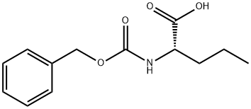 N-苄氧羰基-L-正缬氨酸 结构式