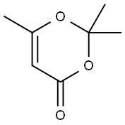 2,2,6-三甲基-4H-1,3-二氧环己烯-4-酮 结构式