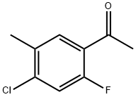 4-氯-2-氟-5-甲基苯乙酮 结构式
