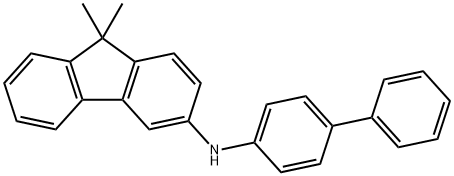 N-[1,1′-联苯]-4-基-9,9-二甲基-9H-芴-3-胺 结构式