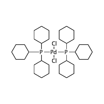 双(三环己基膦)二氯化钯 结构式