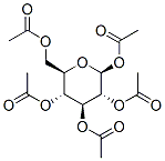1,2,3,4,6-beta-D-葡萄糖五乙酸酯 结构式