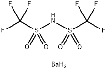 双(三氟甲基磺酰基)亚胺钡(II) 结构式