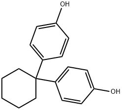 1,1'-双(4-羟基苯基)环己烷 结构式