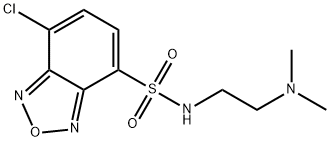 7-氯-N-(2-(二甲基氨基)乙基)苯并[c][1,2,5]恶二唑-4-磺酰胺 结构式