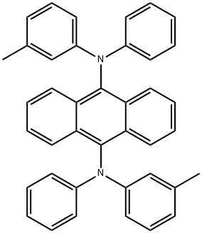 9,10-双[N-(间甲苯基)苯氨基]蒽 结构式