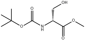 N-Boc-D-丝氨酸甲酯 结构式